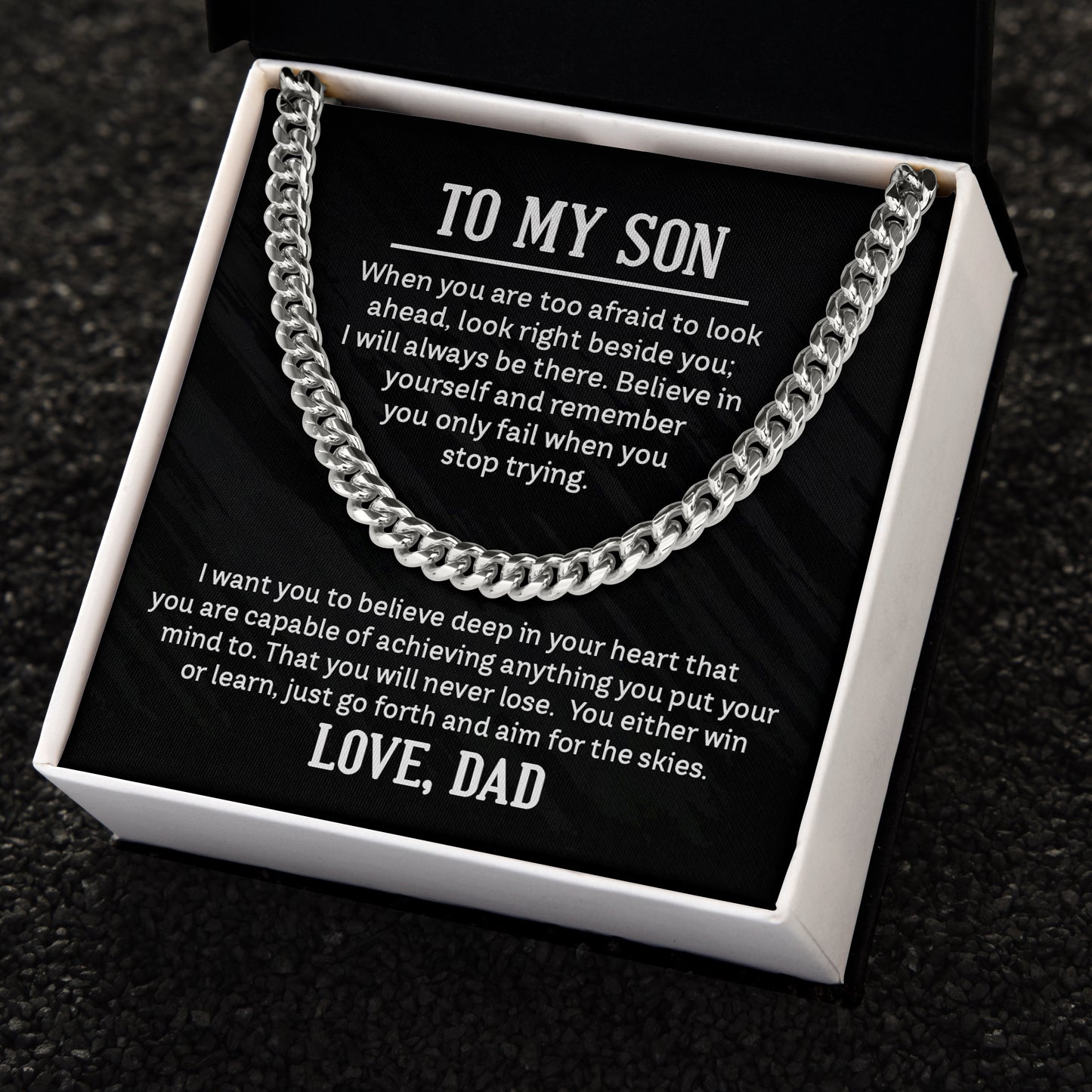 To My Son When You Are Afraid To Look Ahead!