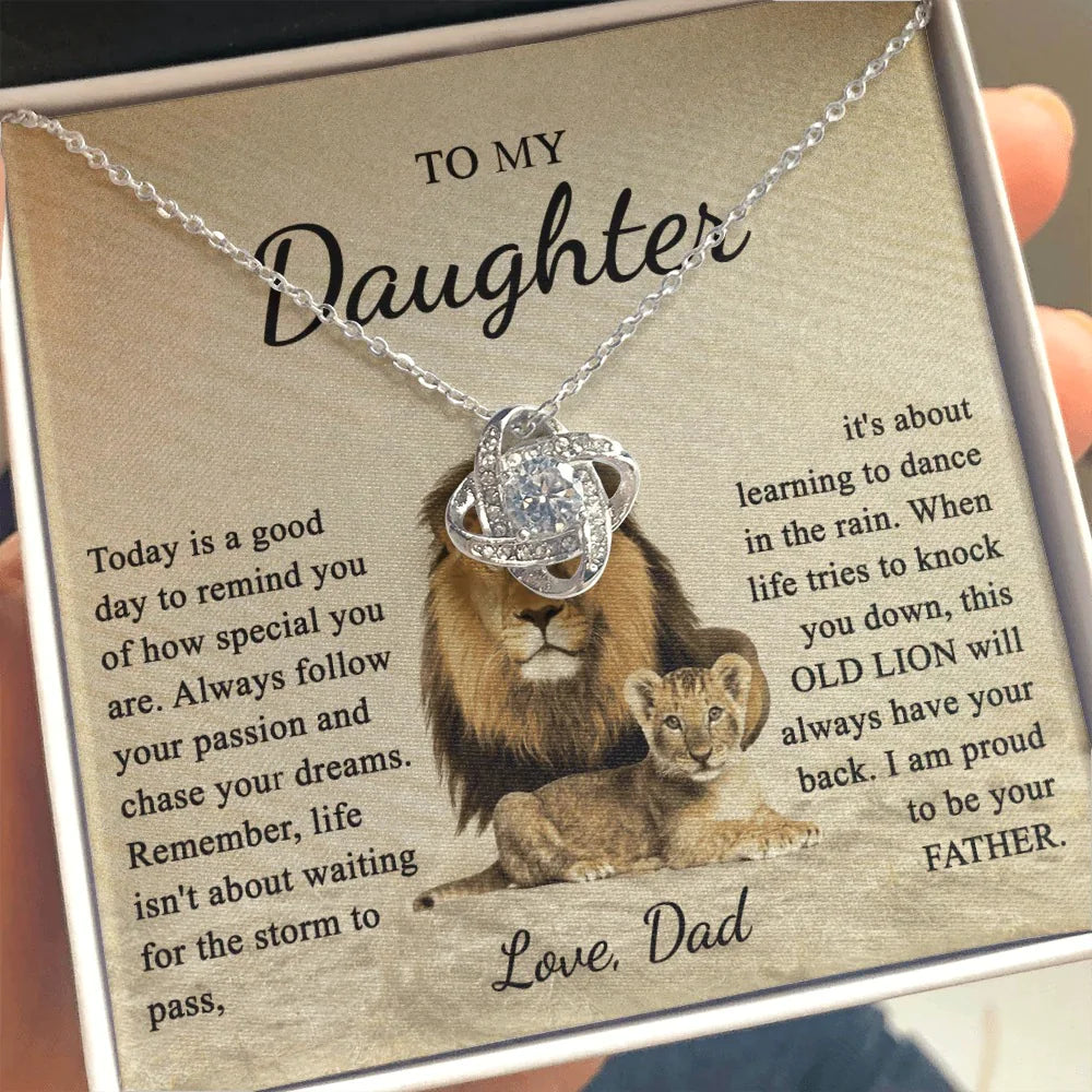 Pendant Necklace To My Daughter