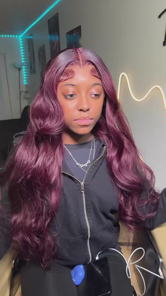 Body Wave Burgundy Wig