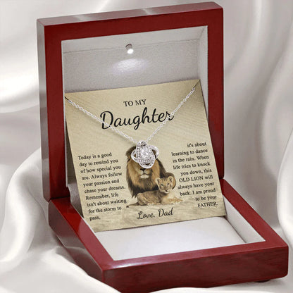 Pendant Necklace To My Daughter